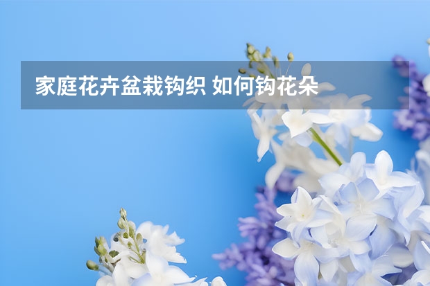 家庭花卉盆栽钩织 如何钩花朵