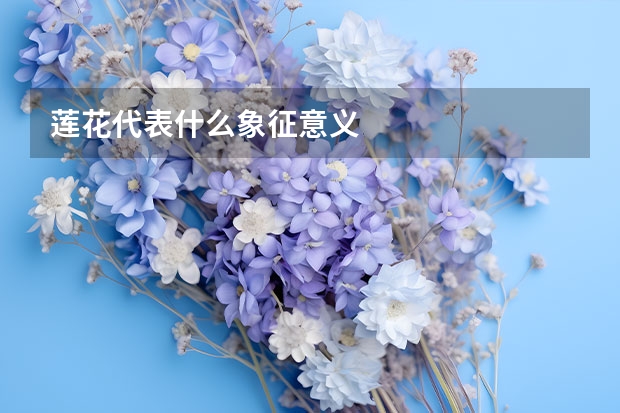 莲花代表什么象征意义