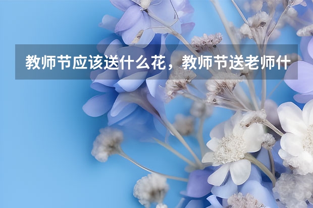 教师节应该送什么花，教师节送老师什么花寓意好