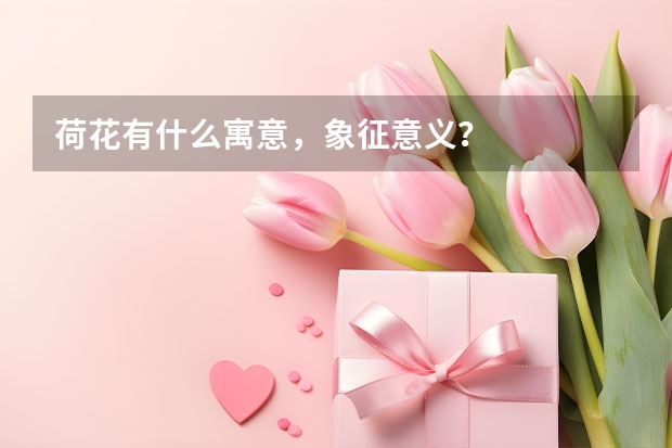 荷花有什么寓意，象征意义？