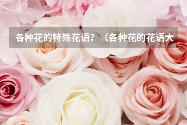 各种花的特殊花语？（各种花的花语大全带图片？）