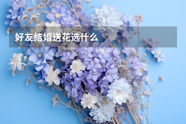 好友结婚送花选什么