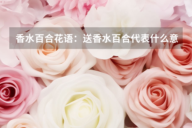 香水百合花语：送香水百合代表什么意思