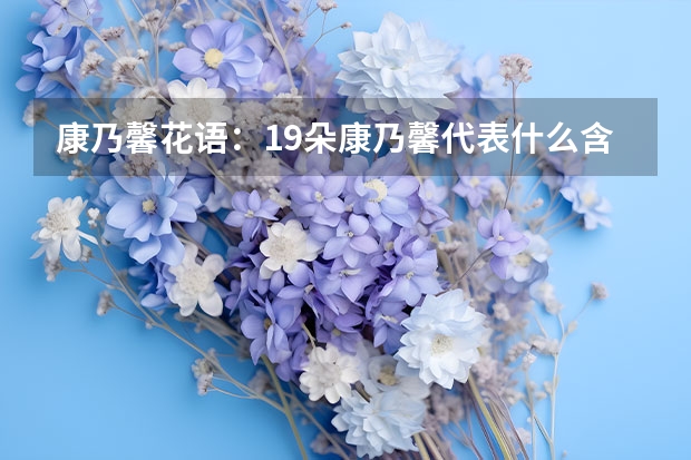 康乃馨花语：19朵康乃馨代表什么含义