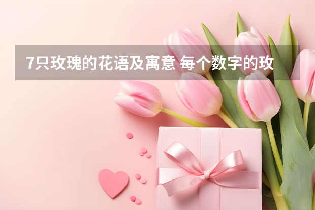 7只玫瑰的花语及寓意 每个数字的玫瑰花的花语是什么？